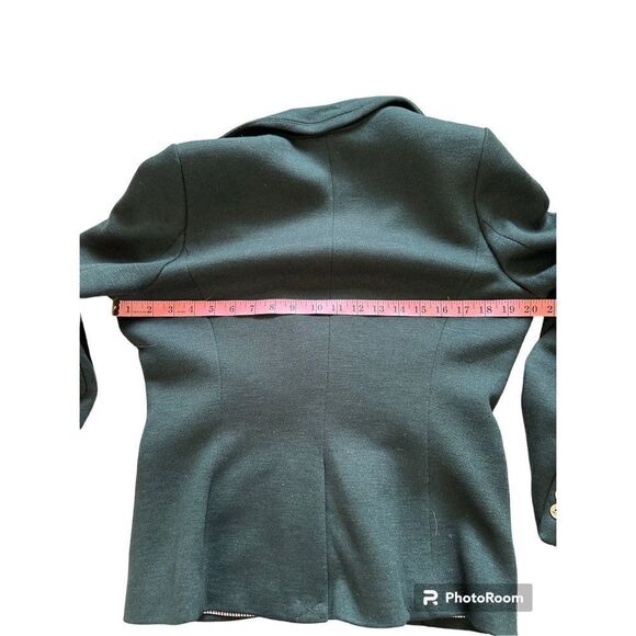 Tommy Hilfiger Women’s Green Long Sleeve Single-Button French Terry Blazer Jacke - Picture 16 of 16